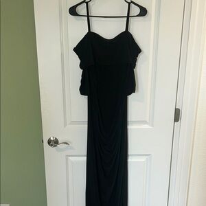 Scarlett Black Ruffled Tiered dress